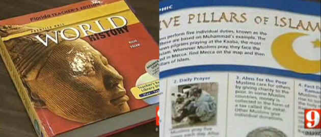 Hundreds will protest Islam lovefest history textbook foisted on high school students