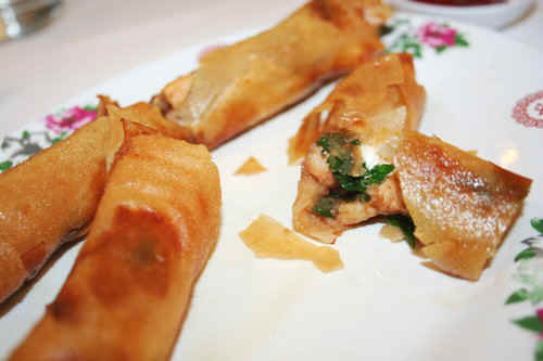 The egg roll at El Dragon in Mexicali, Mexico, is a Chinese-Mexican-American combo: shrimp, cilantro and cream cheese.