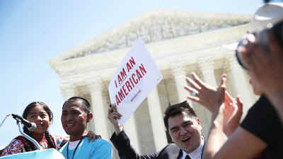 Outside Supreme Court, many Californians share their immigrant stories