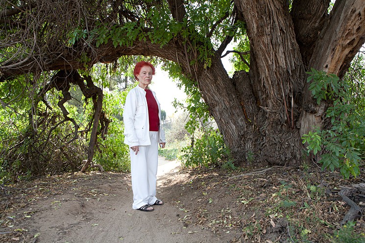 Cuca Morales, on one of the trails of the former Bastanchury Ranch.