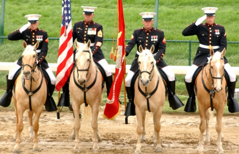 Marine Mounted Color Guard