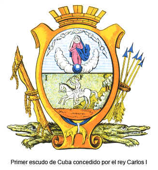 Primer escudo de Cuba 1517