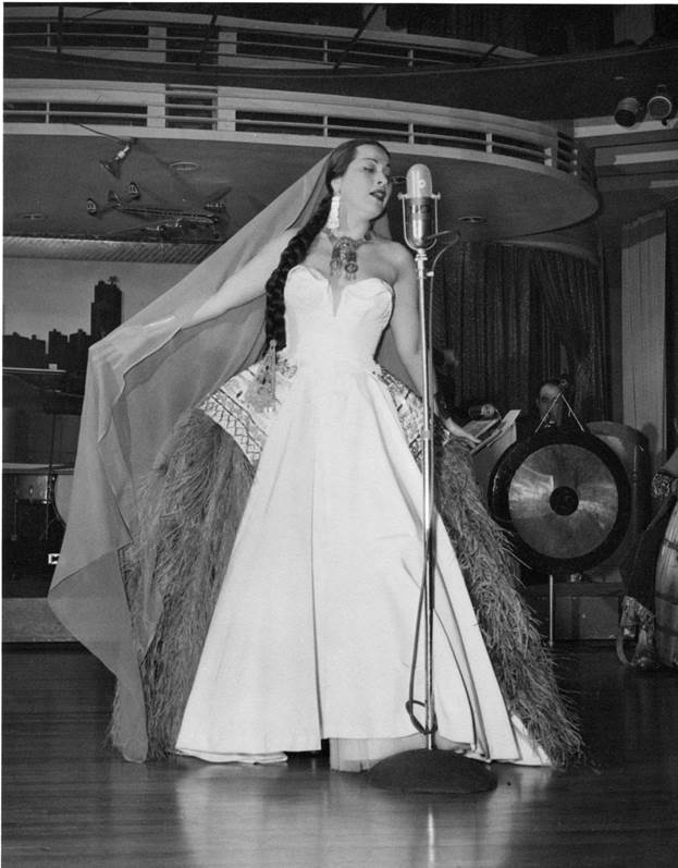 Sumac performing in 1952  an image from her personal archive.