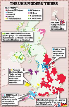 Parts of Britain still have same genetic make-up as 1,500 years ago | Daily Mail Online